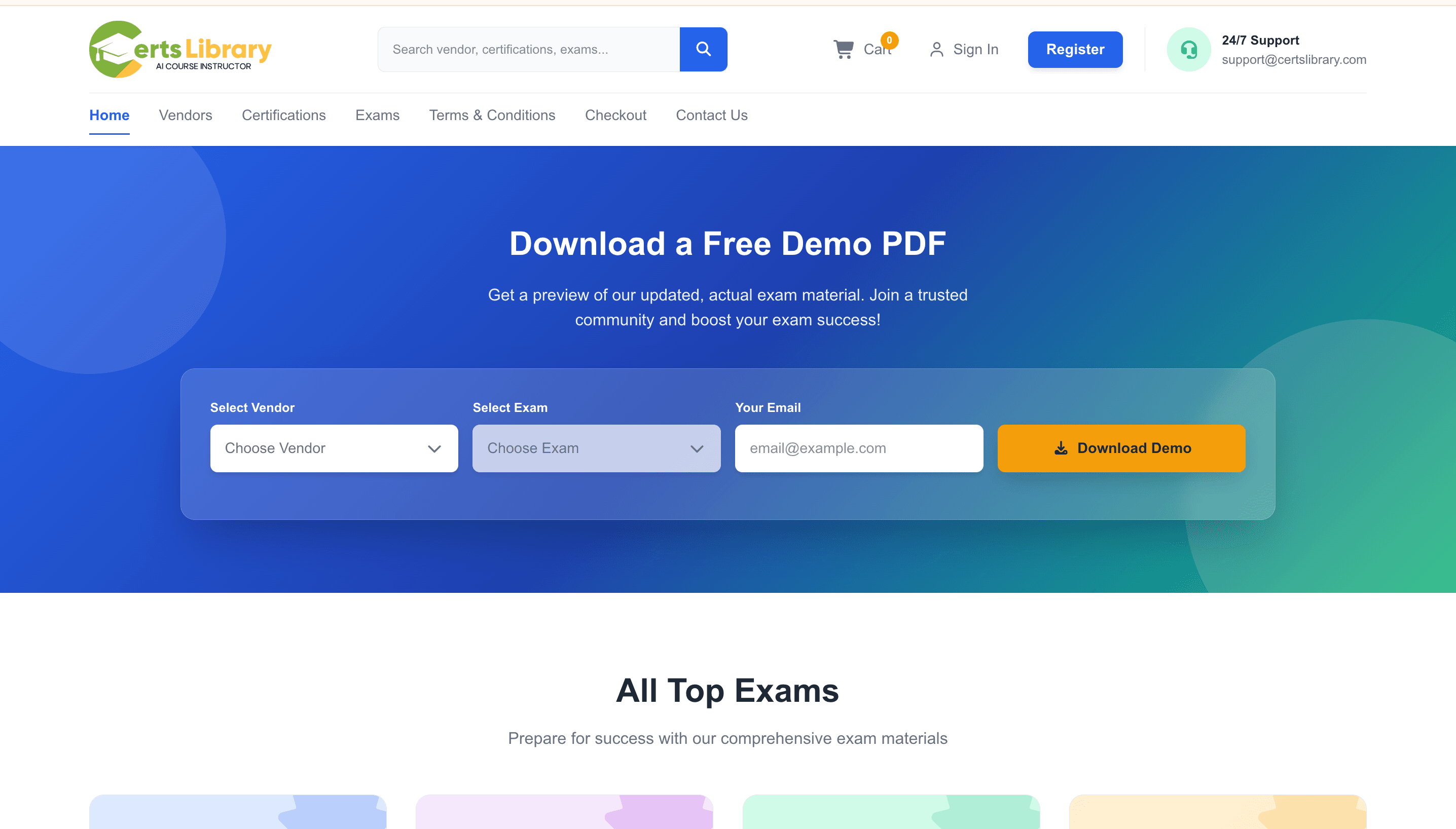CertsLibrary project screenshot